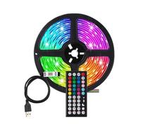 yasoe Tiras de Luces LED de 10M con Control Remoto de 44 Teclas, Tira de Luz LED RGB Bluetooth, Luz Flexible para el Hogar, Vacaciones Navideñas
