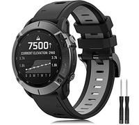 Yaspark Correa Fenix 5/Fenix 6 Pro/Fenix 5 Plus/Fenix 6/Fenix 7/Fenix 7 Solar/Forerunner 945/Forerunner 935/Instinct/Forerunner 745/Approach S60/S62/Quatix 5/6 Correa de Silicona de 22mm Pulseras