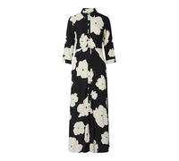 YAS Vestido camisero 'Savanna' negro / offwhite, Talla 40