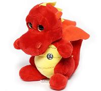 Yasur - Dragón de peluche, color rojo