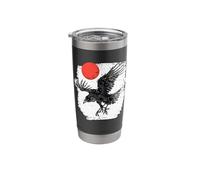 Yatagarasu T | cuervo de tres patas | mitología japonesa Vaso térmico de acero inoxidable de doble pared