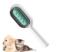 YATEICBC 1 Pcs Cepillo Multi-Funcional 4 en 1 para Limpieza de Pelo de Mascotas, Peine desenredante con depósito de Agua, depilador Universal para Perros de Pelo Largo y Corto (Azul)