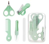 YATEICBC 1 Pcs Set de Cuidado del bebé 5 en 1 - Set de Aseo del bebé, Productos para bebés, Set de Aseo Infantil de Viaje y Uso Diario (Verde)