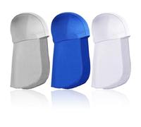 YATEICBC 3 Piezas Gorro Barak Rafa, Forro de Casco con Protector de Cuello, Casquete Refrescante, Gorro para Sudar con Cola de Protección Solar, Gorro de para Ciclismo y Correr, Hombres y Mujeres