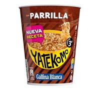 YATEKOMO Parrilla | Fideos Orientales Sabor Parrilla. Preparación Rápida en 3 Minutos - 1 Bol de 59,5g