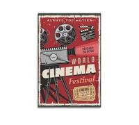 YATERQKWE Póster de festival de cine, pintura para sala de estar, dormitorio, arte de pared, estético, póster de 50 x 75 cm, estilo sin marco