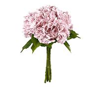 Yatim Hortensias Artificiales Rosas de 21 Pulgadas, 5 Piezas de hortensias Falsas de Seda para centros de Mesa de Boda, Ramos, decoración Floral para decoración del hogar con Tallos