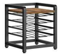 YATINEY Cajón Porta Cápsulas de Café, para 80 udes., Organizador Compacto de Encimera, para Oficina, Cafetería, Salón, Marrón Vintage y Negro XKH04BRY1