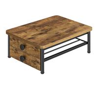 YATINEY Soporte para Cápsulas de Café, Cajón Porta Cápsulas de Café, Capacidad para 56 Cápsulas, Estante para Cafetera con 2 Niveles, para Oficina, Cocina, Cafetería, Vintage Marrón y Negro XKH28BRY1