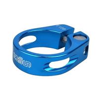 YATINGZHANG Cierres De SillíN para Bicicletas 31,8/34,9mm Lega Di Alluminio MTB Bici Da Strada Reggisella Morsetto Bici Ciclismo Reggisella Tubo Clip Parti Della Bici(31.8mm Blue)