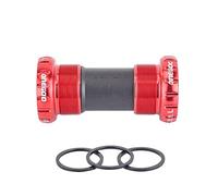 YATINGZHANG Eje Pedalier Cuadradillo MTB Bicicleta 24mm Cama y Desayuno Establecer el Soporte Inferior del rodamiento de la Bicicleta Equipo(Red Threaded BB)