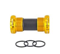 YATINGZHANG Eje Pedalier Cuadradillo MTB Bicicleta 24mm Cama y Desayuno Establecer el Soporte Inferior del rodamiento de la Bicicleta Equipo(Gold Threaded BB)