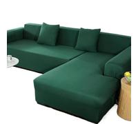 YATINGZHANG Funda Mesa Exterior Impermeable Funda de sofá 1/2/3/4 plazas, Fundas elásticas for Sala Estar, Funda en Forma L, decoración del hogar(Green,2-Seater 145-185cm)
