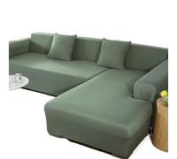 YATINGZHANG Funda Mesa Exterior Impermeable Funda de sofá 1/2/3/4 plazas, Fundas elásticas for Sala Estar, Funda en Forma L, decoración del hogar(Light Green,3-Seater 190-230cm)