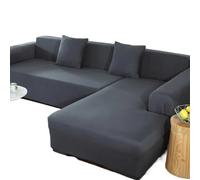 YATINGZHANG Funda Mesa Exterior Impermeable Funda de sofá 1/2/3/4 plazas, Fundas elásticas for Sala Estar, Funda en Forma L, decoración del hogar(Dark Gray,4-Seater 235-300cm)