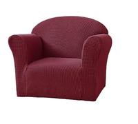 YATINGZHANG Funda Mesa Exterior Impermeable Funda Suave de 1 Asiento for sillón, Funda for sofá Color sólido, tamaño Mini, Protector for Silla niños(Wine Red)