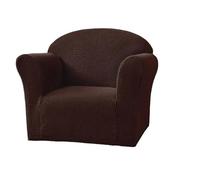 YATINGZHANG Funda Mesa Exterior Impermeable Funda Suave de 1 Asiento for sillón, Funda for sofá Color sólido, tamaño Mini, Protector for Silla niños(Coffee)