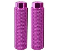 YATINGZHANG Reposapies Bicicleta 1 par de Clavijas Bicicleta aleación Aluminio Antideslizantes for Bicicletas montaña y Carretera for Ejes 3/8 Pulgadas for Delantero Trasero(Purple)