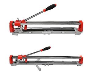 YATO Cortador de azulejos profesional a elegir 400-600 mm, hasta 12 mm de grosor, aluminio fundido a presión, ángulo de corte: 0-45°, cortador de azulejos manual, tamaño 40 cm