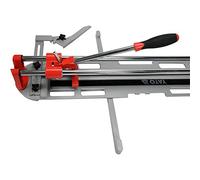 YATO Cortador de azulejos profesional, selección de 400 - 600 mm, hasta 12 mm de grosor, aluminio fundido, ángulo de corte: 0 - 45°, cortador de azulejos de mano, tamaño 60 cm