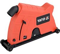 YATO Cubierta de extracción universal profesional para amoladora angular para separar y cortar, 230 mm, alojamiento M14, ajuste de profundidad sin niveles, separación sin polvo, incluye adaptador de