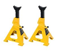 Yato - Elevadores de coche ajustables 6T, Amarillo, Metal, 2pcs