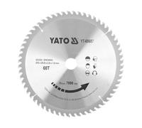 YATO Hoja de sierra circular Ø235 mm - 60T - diámetro interior 25,4 mm