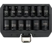 Yato - Juego de 13 boquillas de impacto corto (6 panes cuadrados, 1/2 de 10 a 24 mm)