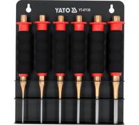 YATO Juego de 6 puntas de 3 a 8 mm x 180 mm, revestimiento de titanio, juego de perforación, controlador de perno