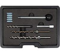 Yato Kit Profesional de reparación de roscas de inyector, 10 Piezas, Acero HSS sólido, M6 M8, Motores CDI, Cortador de Grifo, Tornillos de fijación inyector inyector