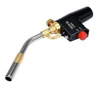 YATO Lámpara de soldadura de gas Turbo profesional con encendido piezoeléctrico | 2800 °C | 2 kW | inicio/parada automática | quemador turbo | soplete de soldadura