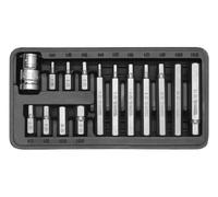 Yato, modelo yt-0413, juego de llaves hexagonales de punta tornillo, 1