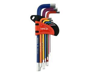 Yato, modelo yt-05631, juego de llaves hexagonales (9 unidades: 1,5-10
