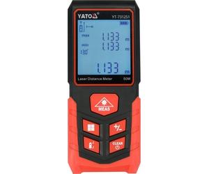 Yato, modelo yt-731251, medidor láser de distancia 50 m, ideal para m