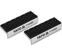 YATO Mordazas de protección para tornillo de banco de 75 mm de aluminio con revestimiento suave, 2 piezas, magnéticas, universales, protección óptima para su fábrica