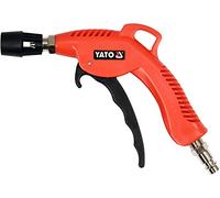Yato Pistola de aire comprimido profesional con boquilla Venturi turbo, 6,2 bar, 1/4" (6,3 mm), conexión de aire comprimido estándar, regulable, altura de aire progresivo