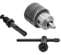 YATO Portabrocas SDS-Plus adaptador y llave 1,5-13 mm 1/2" 20UNF llave portabrocas | Acero al carbono Cr40 para máscara de perforación de impacto y taladro eléctrico