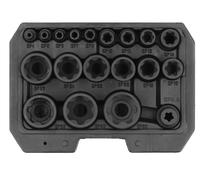 YATO Set Llaves de Dados Torx Plus 19 Piezas 1/4 3/8 1/2