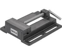 YATO Tornillo De Banco 100 Mm Hierro Fundido, Mandíbulas De Acero Endurecido