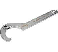 Yato Llave de gancho profesional ajustable con nariz para selección de tuercas de 15-180 mm, llave de gancho de articulación de 15-180 mm, llave de nariz de cerdo (80-120 mm)