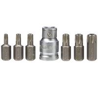 Yato Destornillador Torx YT-0416 – Conjunto de 7 piezas, bits de seguridad T25-T55