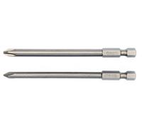 YATO YT-0488 - Bits de destornillador Phillips - 2pcs: ph1x100mm; ph2x100mm 1/4 "hexagonal