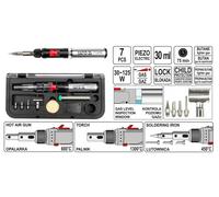 Yato yt-36706 cautín soldador de gas 1300 °c negro, rojo, acero inox