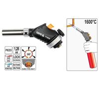 Yato yt-36709 cautín soldador de gas 1600 °c negro, acero inoxidable