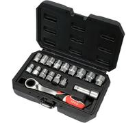 YATO YT-38653 Juego de llaves de vaso Kit de llaves de cubo Set de llaves de vaso Juego de vasos
