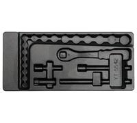 YATO YT-55421 - bandeja de plástico para el zócalo de 22pcs fijó 3/8 "6~22mm