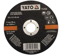 YATO YT-6104 - acero inoxidable y corte de metal 125x2.5x22mm disco
