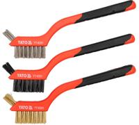 Yato yt-6351 - cepillo de alambre set 3 piezas filas 3x7 l = 180mm