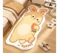 YATOLA Alfombra para Salón Sala de Estar, Habitación Infantil Bebe Juvenil Moderna Dormitorio Alfombra de Juegos Suave Antideslizante Dormitorio para Niño Niña Oso Zorro León (Amarillo, 50x80cm)