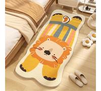 YATOLA Alfombra para Salón Sala de Estar, Habitación Infantil Bebe Juvenil Moderna Dormitorio Alfombra de Juegos Suave Antideslizante Dormitorio para Niño Niña Oso Zorro León (Naranja 2, 50x120cm)